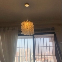 Moderní závěsné svítidlo Capiz Současné mini závěsné stropní osvětlení Jídelna