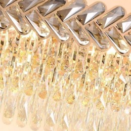Evropské křišťálové závěsné svítidlo Luxusní oválné stropní svítidlo