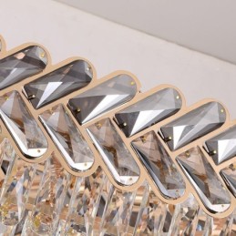 Evropské křišťálové závěsné svítidlo Luxusní oválné stropní svítidlo