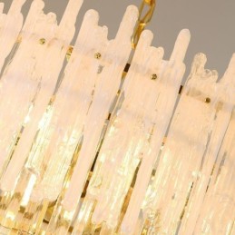 Křišťálové kulaté korálové stropní závěsné svítidlo