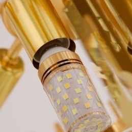 Elegantní závěsné kulaté stropní svítidlo s křišťálovým světlem