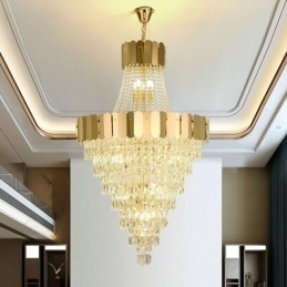 Evropská křišťálová závěsná kónická závěsná lampa