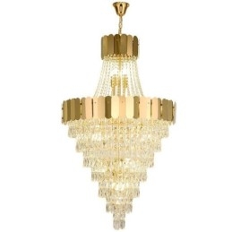 Evropská křišťálová závěsná kónická závěsná lampa