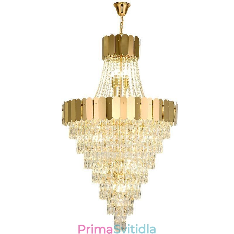 Evropská křišťálová závěsná kónická závěsná lampa
