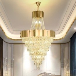 Evropská křišťálová závěsná kónická závěsná lampa