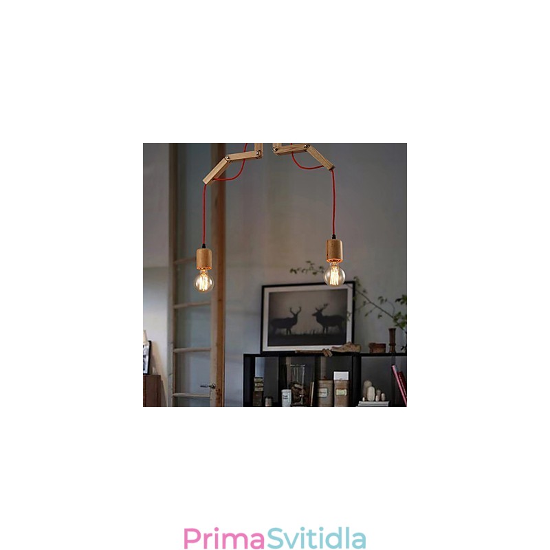 Lustr Mini styl moderního současného dřeva bambus