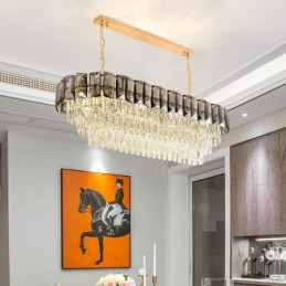 Luxusní oválné závěsné svítidlo K9 Crystal Pendant Light