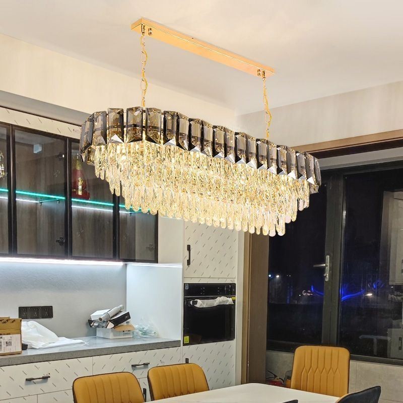 Luxusní oválné závěsné svítidlo K9 Crystal Pendant Light
