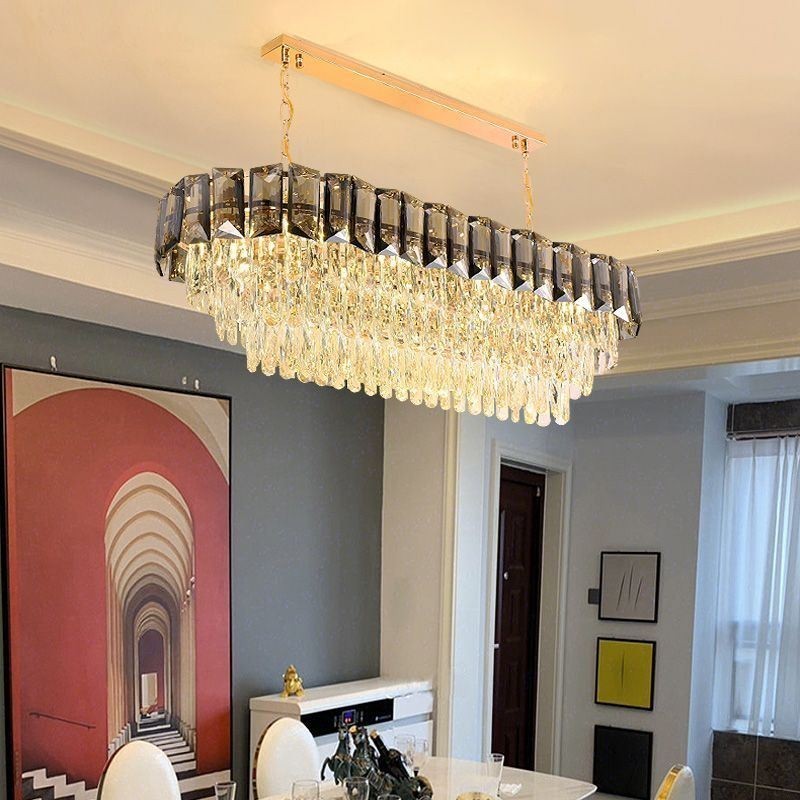Luxusní oválné závěsné svítidlo K9 Crystal Pendant Light