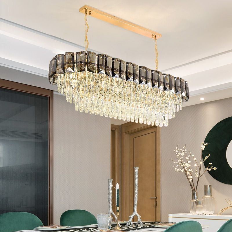 Luxusní oválné závěsné svítidlo K9 Crystal Pendant Light