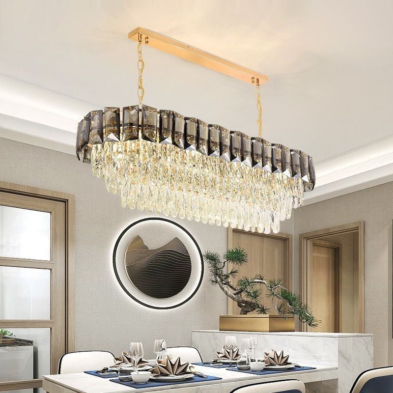 Luxusní oválné závěsné svítidlo K9 Crystal Pendant Light