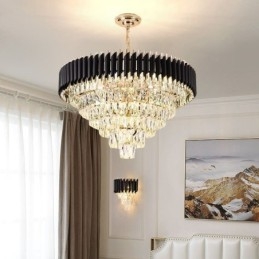 Luxusní křišťálové závěsné svítidlo Stropní svítidlo 6 9 12 Světla