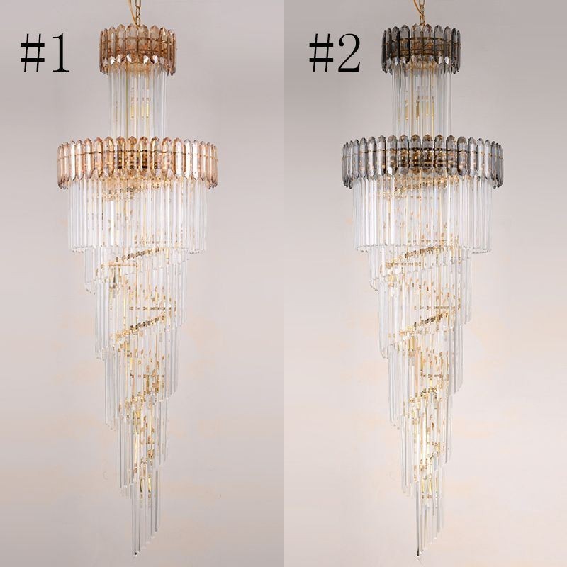 Moderní křišťálové luxusní závěsné svítidlo Závěsné svítidlo