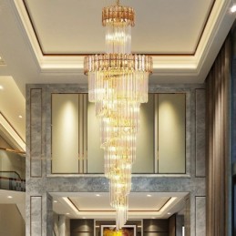 Moderní křišťálové luxusní závěsné svítidlo Závěsné svítidlo