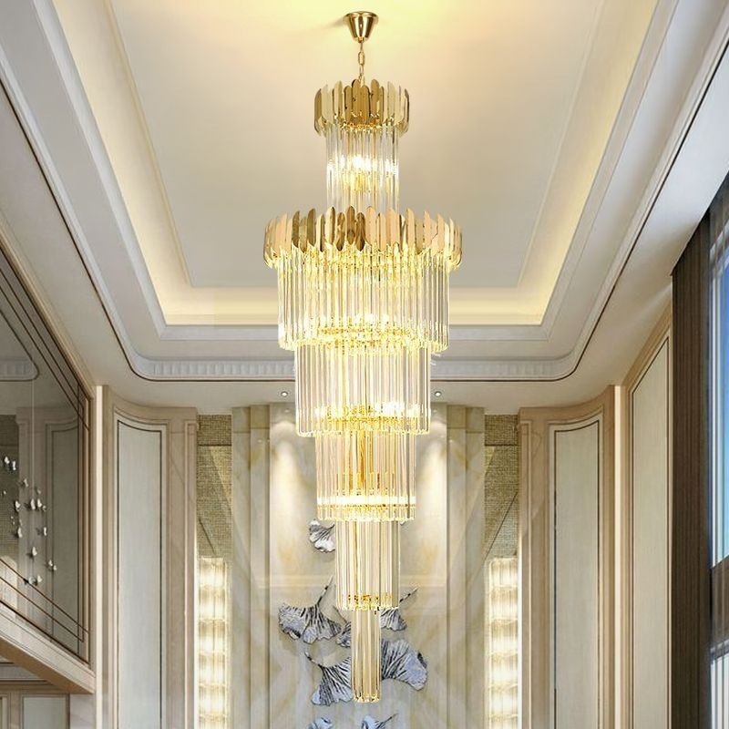 Moderní křišťálové stropní svítidlo závěsné svítidlo Jídelní foyer