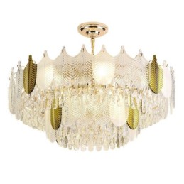 Luxusní křišťálové stropní svítidlo Leaf Pendant
