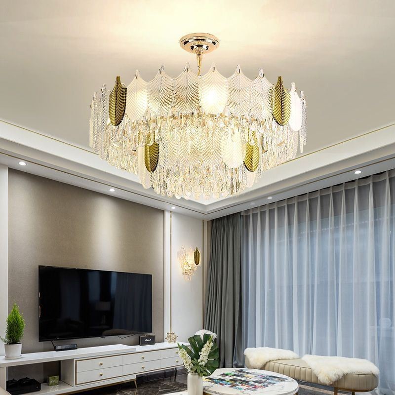 Luxusní křišťálové stropní svítidlo Leaf Pendant