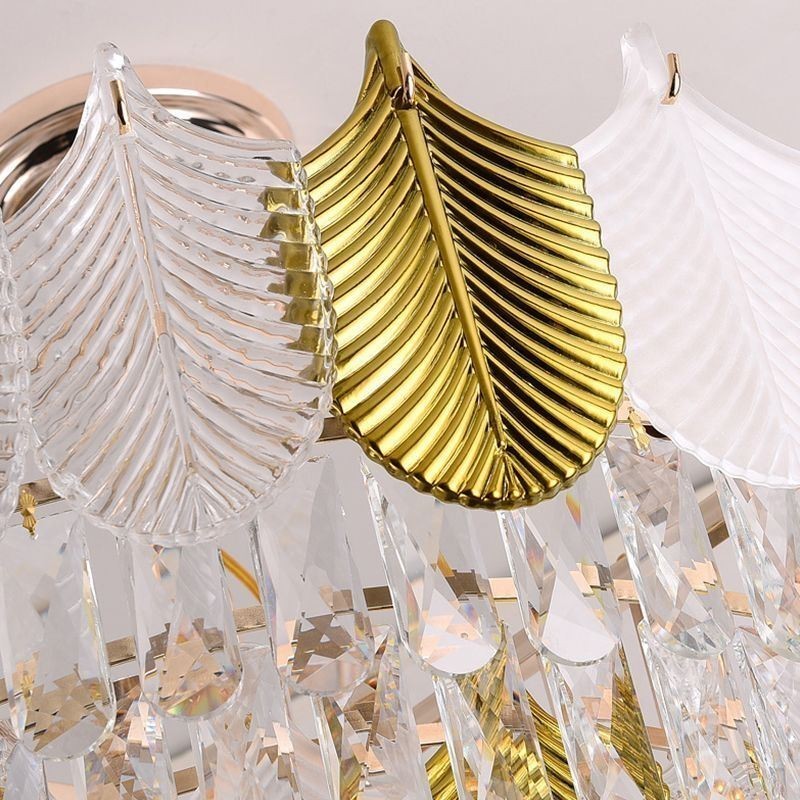 Luxusní křišťálové stropní svítidlo Leaf Pendant