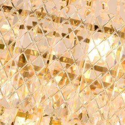 Moderní elegantní křišťálové závěsné kónické stropní svítidlo