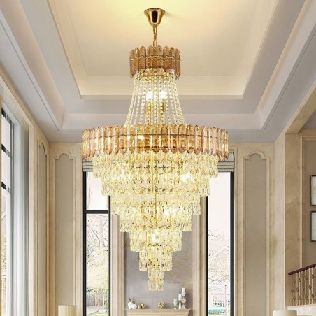 Kónické křišťálové závěsné svítidlo Elegantní závěsné svítidlo Kónické křišťálové závěsné svítidlo Elegantní závěsné svítidlo