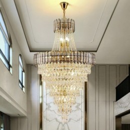 Kónické křišťálové závěsné svítidlo Elegantní závěsné svítidlo