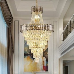Kónické křišťálové závěsné svítidlo Elegantní závěsné svítidlo