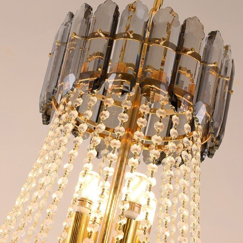 Kónické křišťálové závěsné svítidlo Elegantní závěsné svítidlo