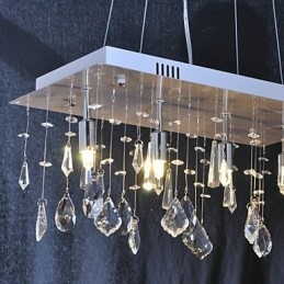 Tradiční klasický křišťálový chromový kovový lustr