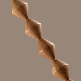 Tradiční klasický dřevěný bambusový lustr v mini stylu