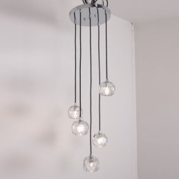 Mordern Crystal Fotbalový míč Tvar Stropní světlo Závěsná světla