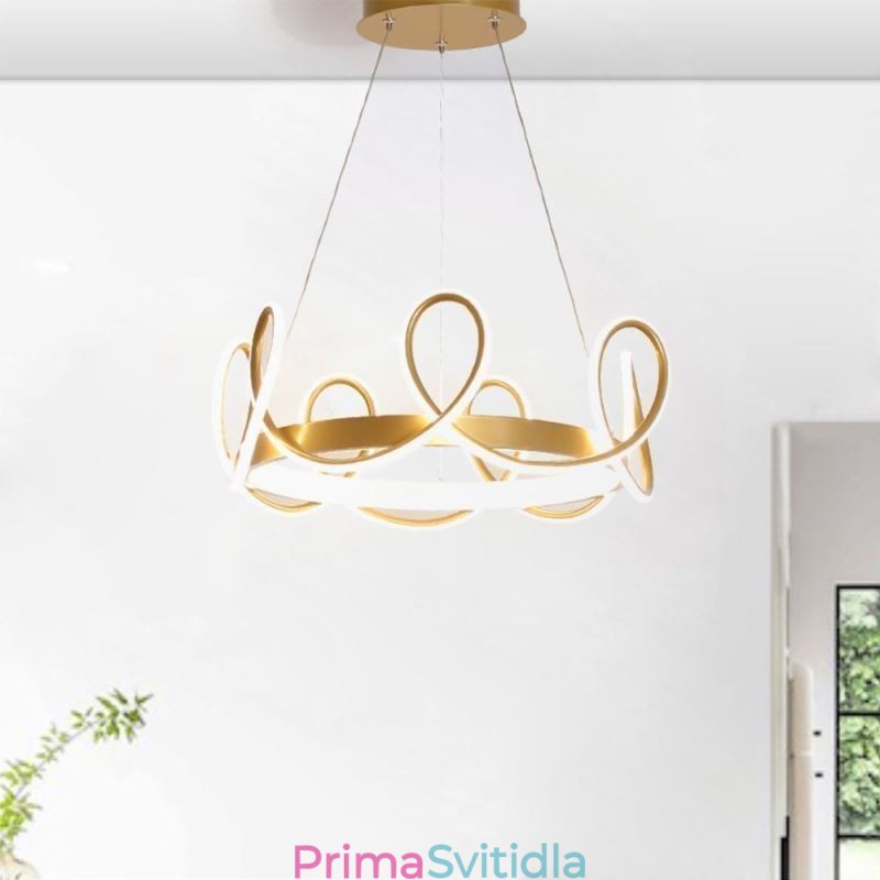 Moderní závěsné světlo Crown Pendant Light Aluminium 1 Light