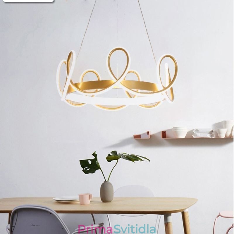 Moderní závěsné světlo Crown Pendant Light Aluminium 1 Light
