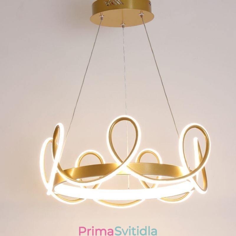 Moderní závěsné světlo Crown Pendant Light Aluminium 1 Light