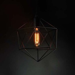 Vintage lustr v evropském stylu pro v barvě Diamond Shape Black