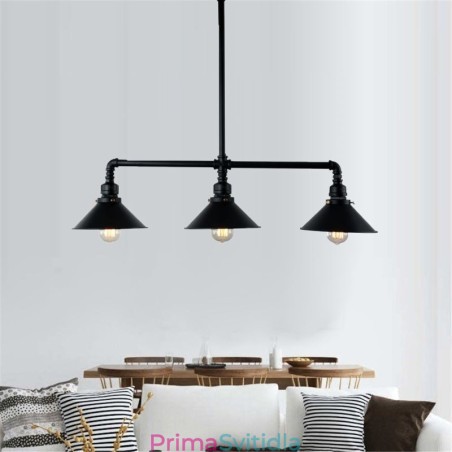 3 Light Retro Industrial Vintage Závěsný lustr na vodní dýmku ve venkovském rustikálním stylu 3 Light Retro Industrial Vintage Závěsný lustr na vodní dýmku ve venkovském rustikálním stylu