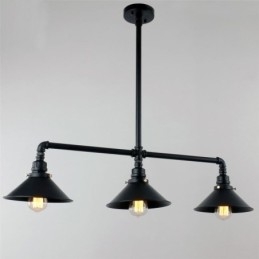 3 Light Retro Industrial Vintage Závěsný lustr na vodní dýmku ve venkovském rustikálním stylu