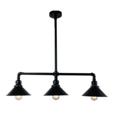 3 Light Retro Industrial Vintage Závěsný lustr na vodní dýmku ve venkovském rustikálním stylu