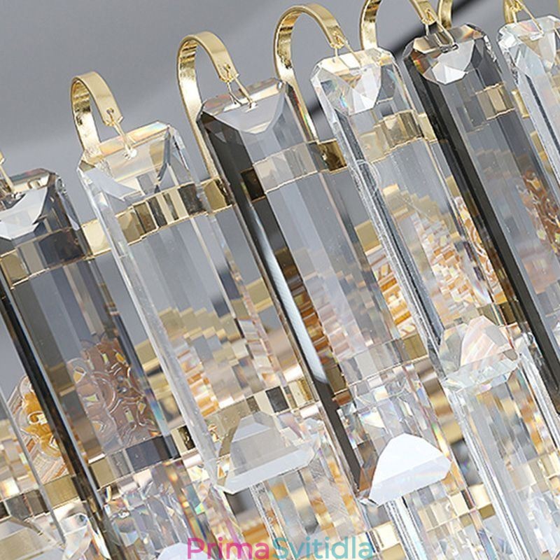 Obdélníkové závěsné svítidlo Crystal Stropní svítidlo