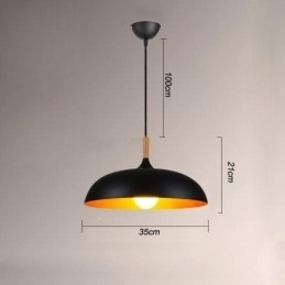 Moderní závěsné svítidlo Minimalistické dekorativní svítidlo černá bílá