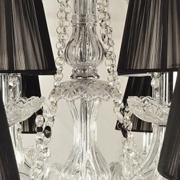 Elegantní křišťálový lustr s 12 světly