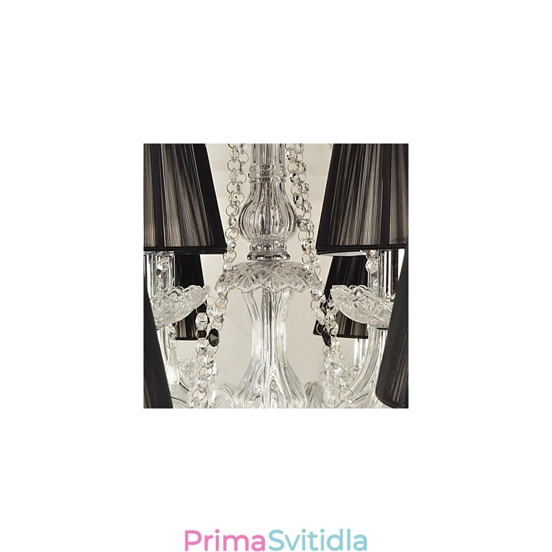 Elegantní křišťálový lustr s 12 světly