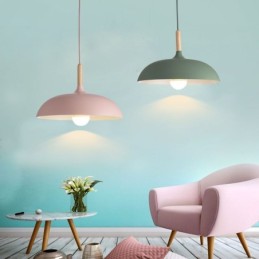 Moderní závěsné světlo barevné Macaron závěsné svítidlo