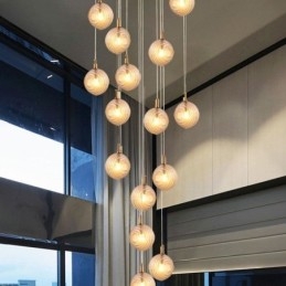 Skleněné závěsné světlo kreativní dekorativní skleněné koule Loft