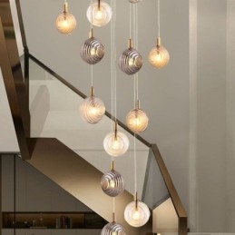 Skleněné závěsné světlo kreativní dekorativní skleněné koule Loft
