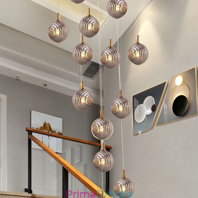 Skleněné závěsné světlo kreativní dekorativní skleněné koule Loft