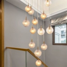 Skleněné závěsné světlo kreativní dekorativní skleněné koule Loft