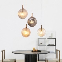 Skleněné závěsné světlo kreativní dekorativní skleněné koule Loft
