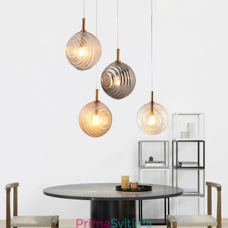 Skleněné závěsné světlo kreativní dekorativní skleněné koule Loft