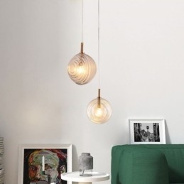 Skleněné závěsné světlo kreativní dekorativní skleněné koule Loft