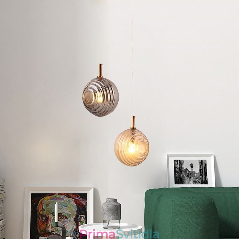 Skleněné závěsné světlo kreativní dekorativní skleněné koule Loft